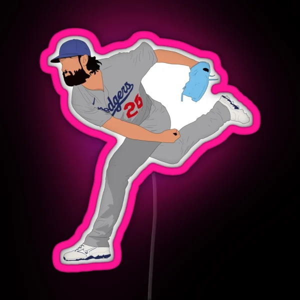 Tony Gonsolin Los Angeles Baseball Pitcher RGB Neon Sign