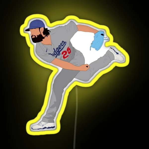 Tony Gonsolin Los Angeles Baseball Pitcher RGB Neon Sign