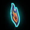 RGB Neon Art Sign Inspired by Alex Grey's Third Eye Symbolism