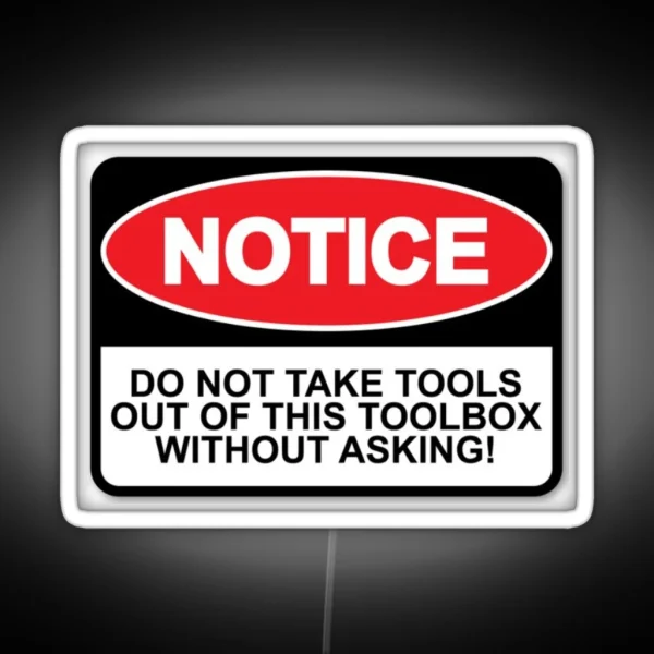 Tool Box Tool Dewalt Tools Makita Milwaukee Tools RGB Neon Sign