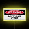 Colorful Construction Site Sign with Funny Tradesmen and Toolbox Theme