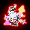 Neon RGB Glow Wall Sign Decoration for Topaz Honkai Fan