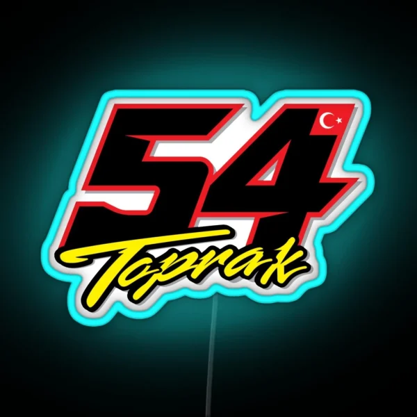 Toprak Razgatlioglu 54 RGB Neon Sign
