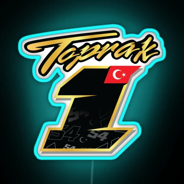 Toprak Razgatlioglu Number 1 RGB Neon Sign