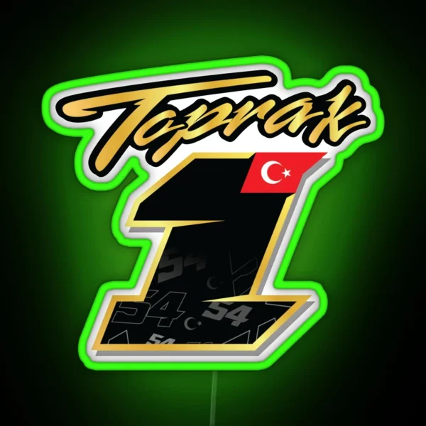 Toprak Razgatlioglu Number 1 RGB Neon Sign