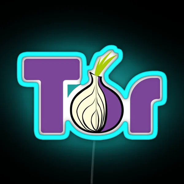 Tor Browser Logo RGB Neon Sign