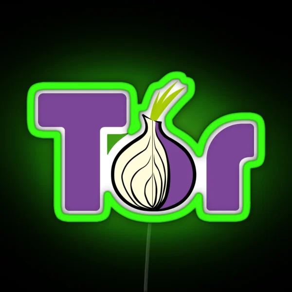 Tor Browser Logo RGB Neon Sign