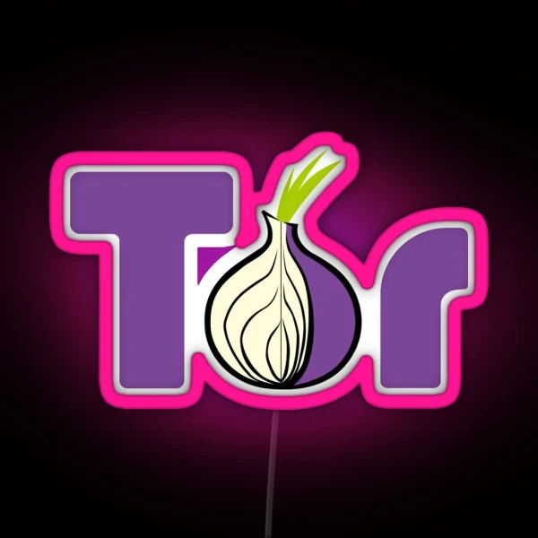 Tor Browser Logo RGB Neon Sign