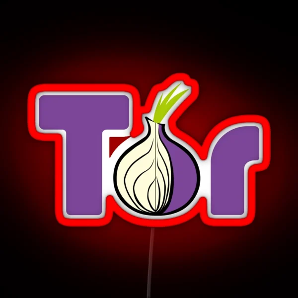 Tor Browser Logo RGB Neon Sign