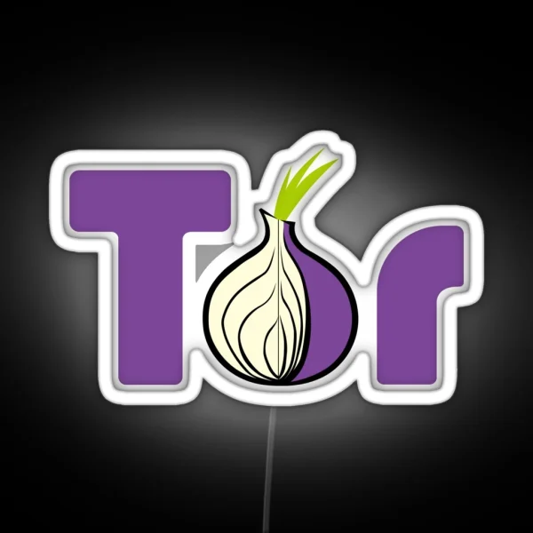 Tor Browser Logo RGB Neon Sign