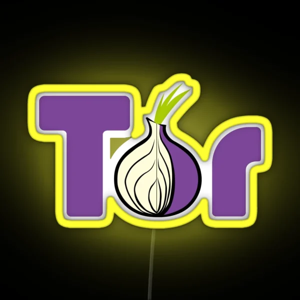 Tor Browser Logo RGB Neon Sign