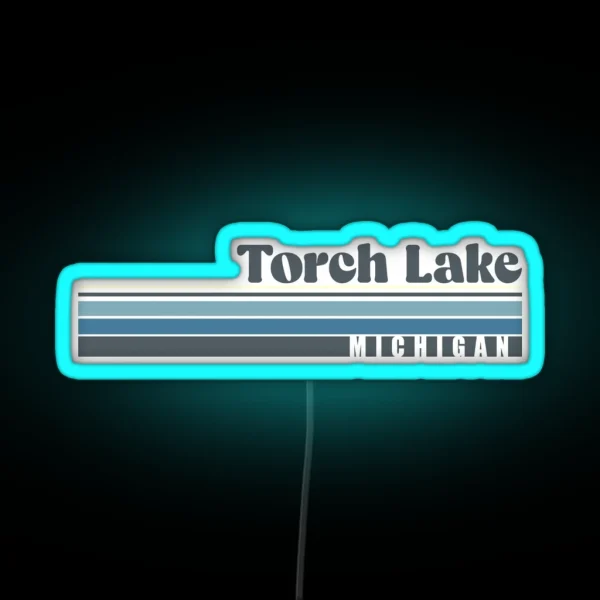 Torch Lake Michigan RGB Neon Sign