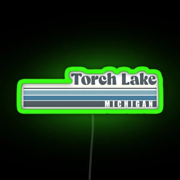 Torch Lake Michigan RGB Neon Sign