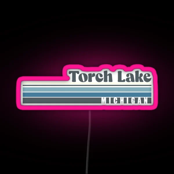 Torch Lake Michigan RGB Neon Sign