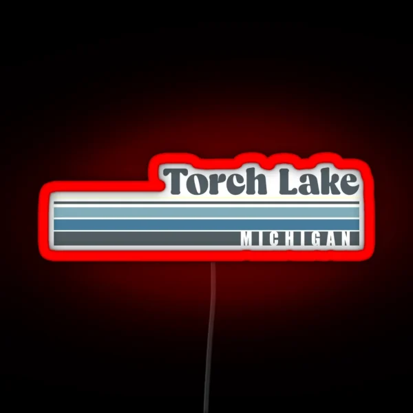 Torch Lake Michigan RGB Neon Sign