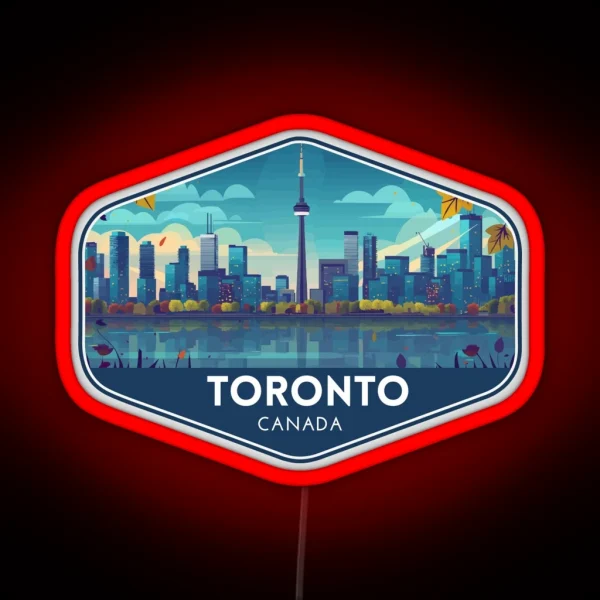 Toronto Canada Travel Art RGB Neon Sign