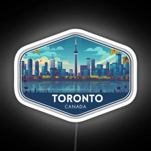 Toronto Canada Travel Art RGB Neon Sign