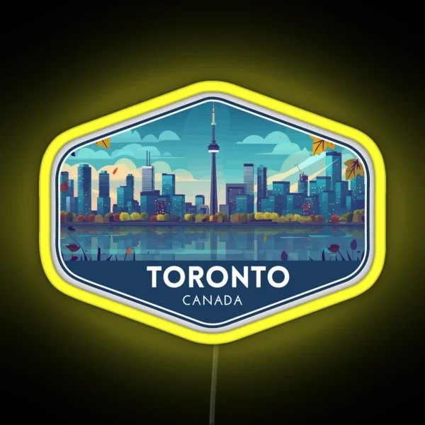 Toronto Canada Travel Art RGB Neon Sign