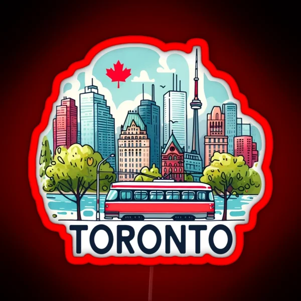 Toronto Ontario Canada RGB Neon Sign
