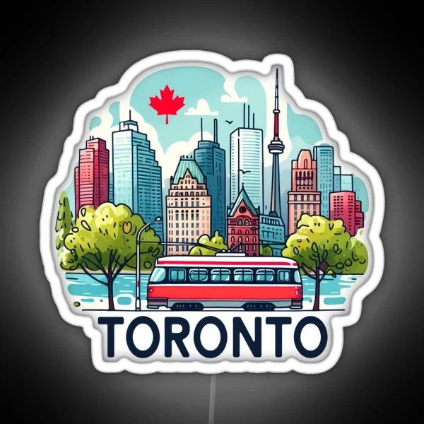 Toronto Ontario Canada RGB Neon Sign