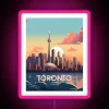 Vibrant Color Changing Toronto City Sign with Neon RGB LED Lighting