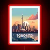 Add vibrant Toronto city flair with this RGB neon sign