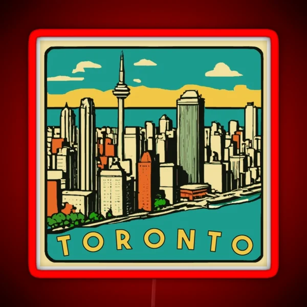 Toronto Skyline RGB Neon Sign