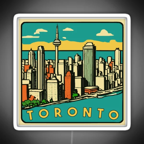 Toronto Skyline RGB Neon Sign