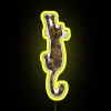 Customizable LED tortoiseshell cat figurine home decor neon lighting display