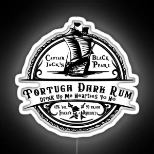 Tortuga Dark Rum RGB Neon Sign