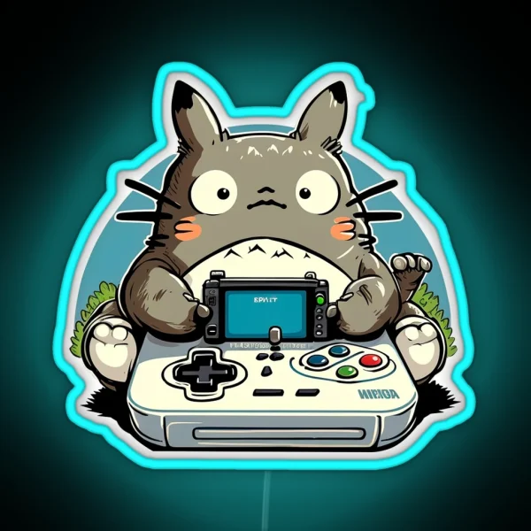 Totoro Gamer RGB Neon Sign