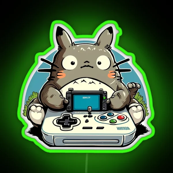 Totoro Gamer RGB Neon Sign