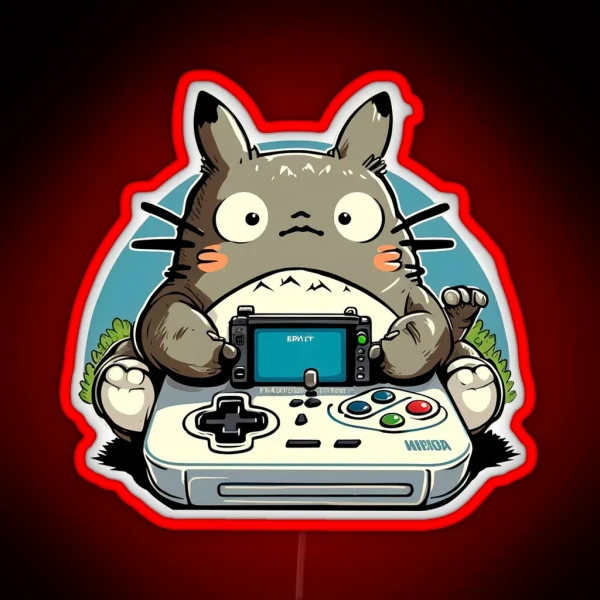 Totoro Gamer RGB Neon Sign