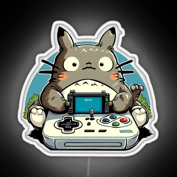 Totoro Gamer RGB Neon Sign