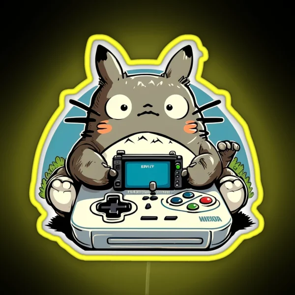 Totoro Gamer RGB Neon Sign
