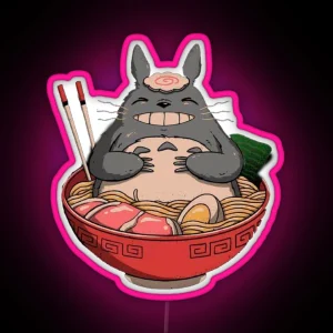 Totoro Ramen My Neighbor Totoro RGB Neon Sign