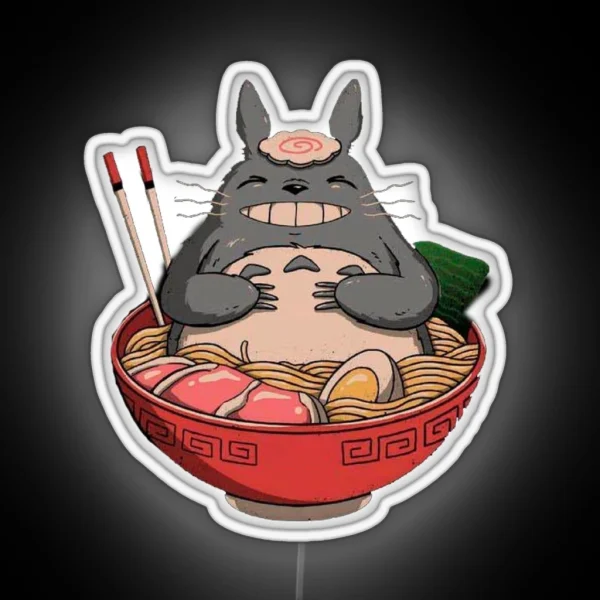 Totoro Ramen My Neighbor Totoro RGB Neon Sign