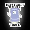 Official Towelie character LED sign with vibrant RGB neon lighting
