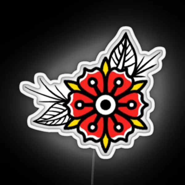 Traditional Flower RGB Neon Sign