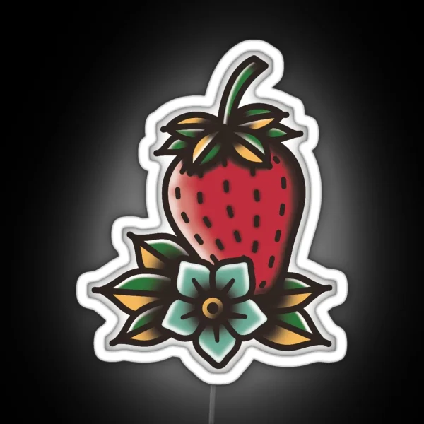 TRADITIONAL STRAWBERRY RGB Neon Sign