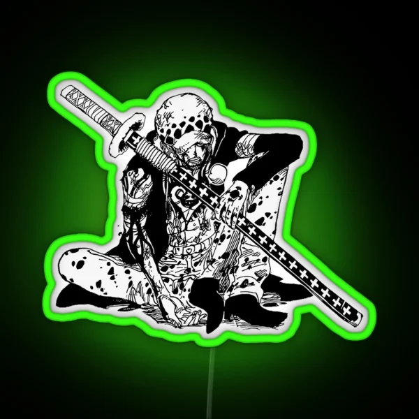 Trafalgar Law One Piece RGB Neon Sign