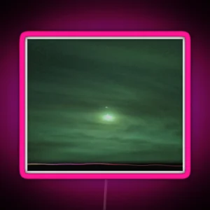 Traffic Trail With Moonlight Over The Horizon RGB Neon Sign