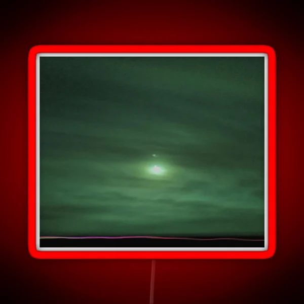 Traffic Trail With Moonlight Over The Horizon RGB Neon Sign