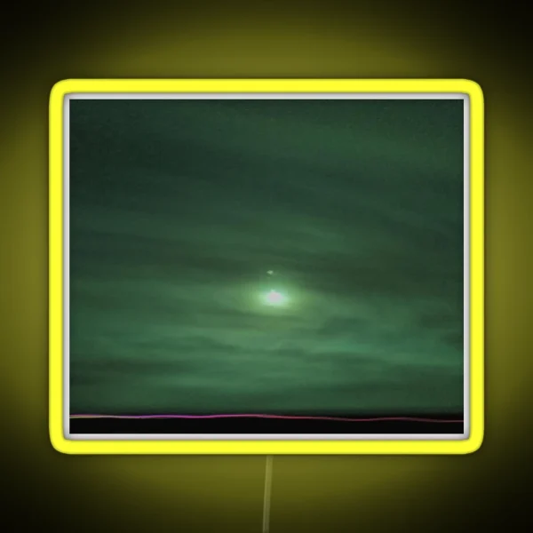 Traffic Trail With Moonlight Over The Horizon RGB Neon Sign