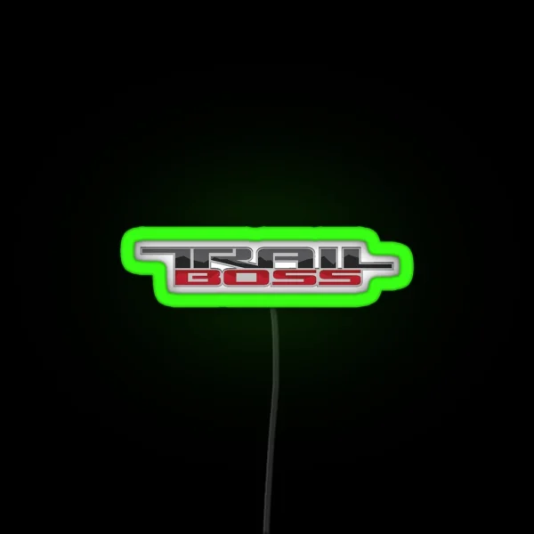 Trail Boss Logo RGB Neon Sign