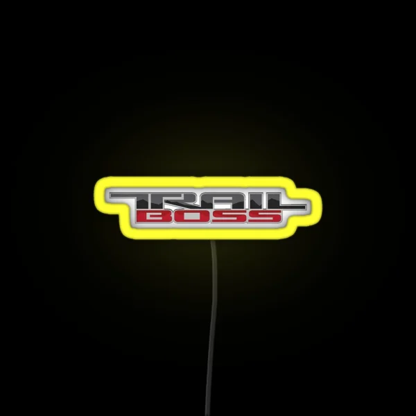 Trail Boss Logo RGB Neon Sign