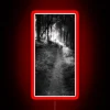 Add modern ambiance with programmable colors of trail LED sign.