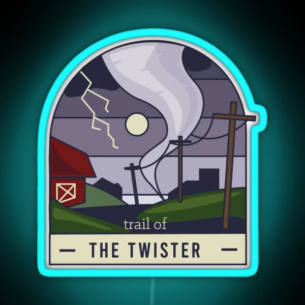 Trail Of The Twister RGB Neon Sign