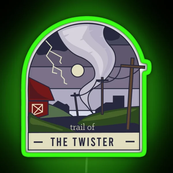 Trail Of The Twister RGB Neon Sign