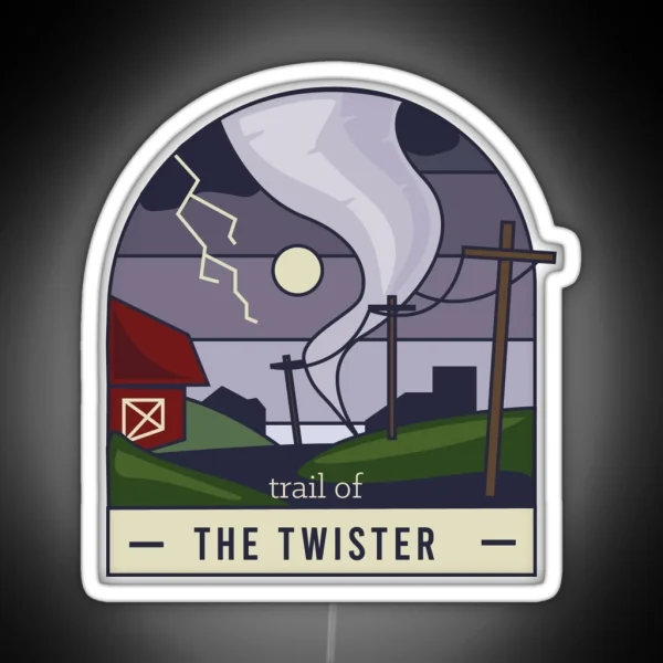Trail Of The Twister RGB Neon Sign